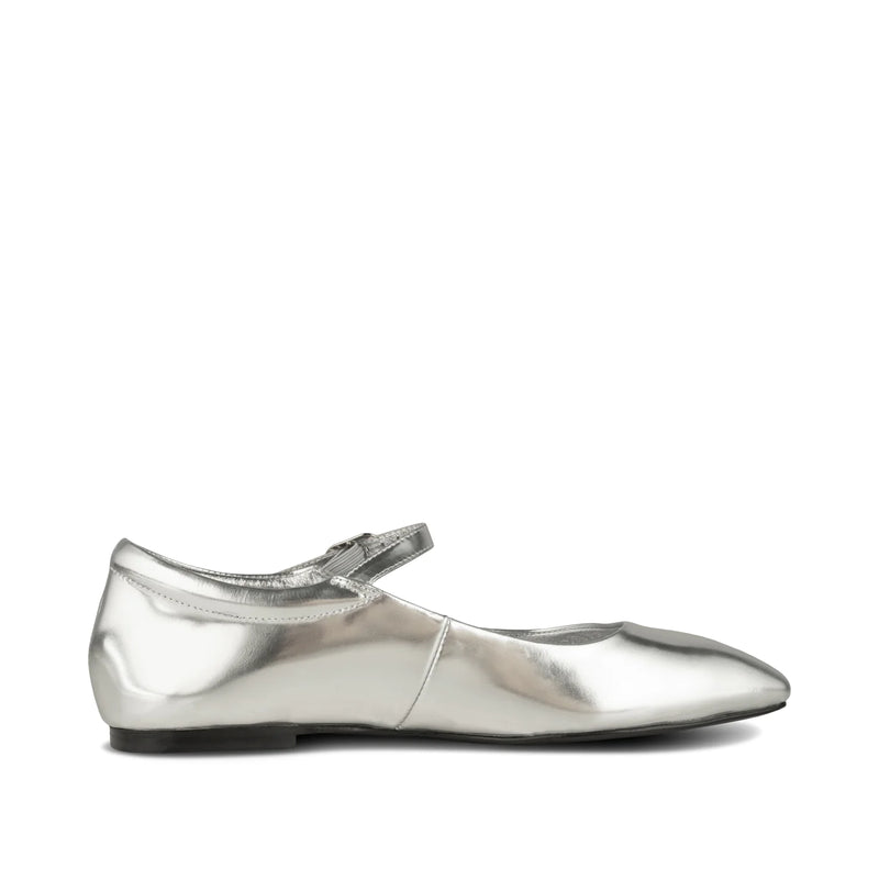 Maya Metallic Ballerina - Silver