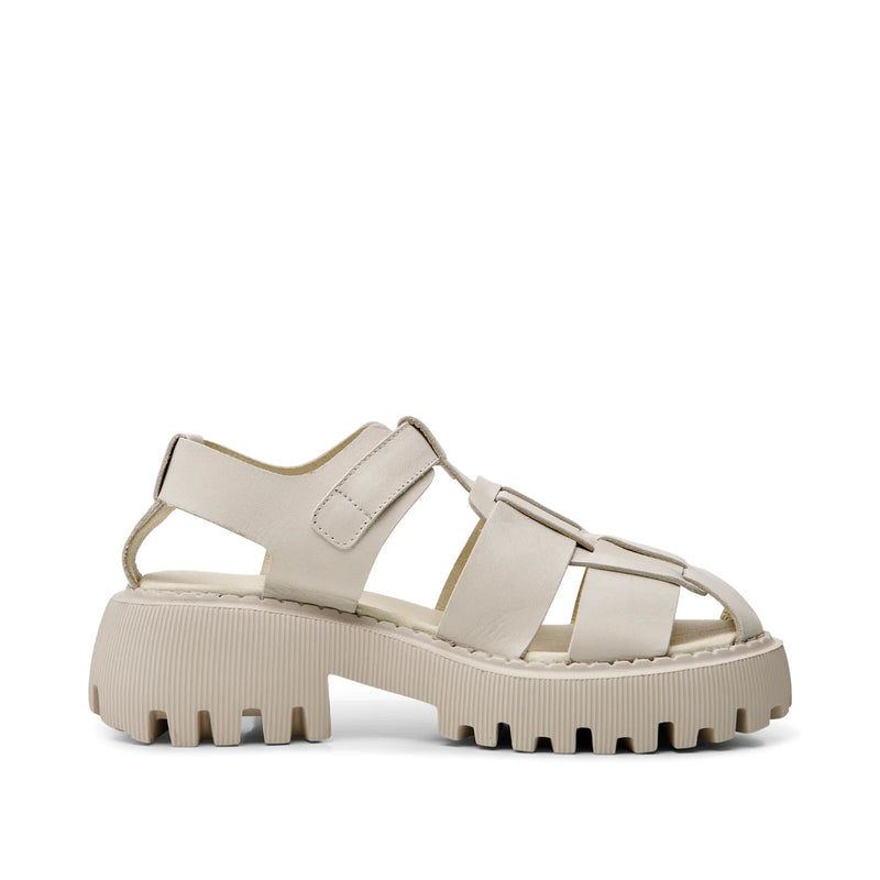Posey Leather Sandals - Off White